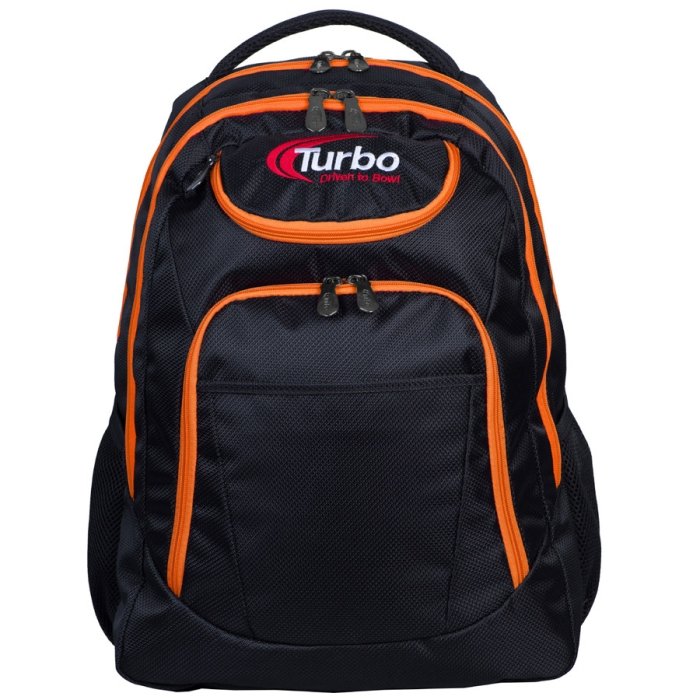 turbo-backpack-black-orange.jpg Backpack Black W/Orange Zipper - Image 1